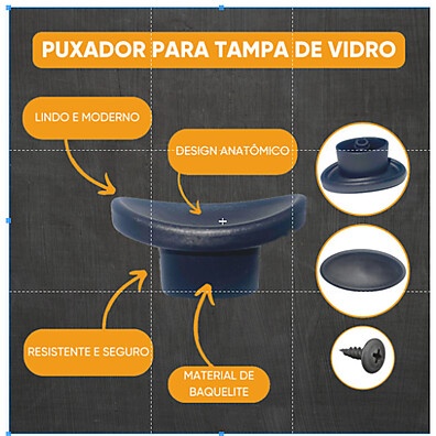 Puxadores para Tampas: Kit 5 Peças Prático!