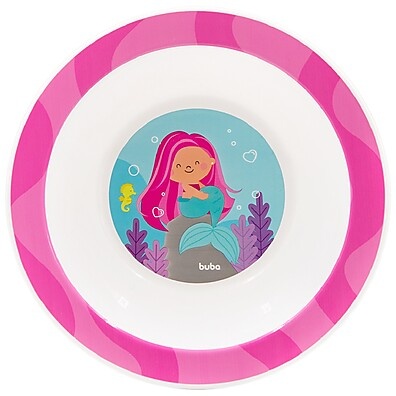 Pratinho Infantil Buba Sereia: Refeição Divertida!