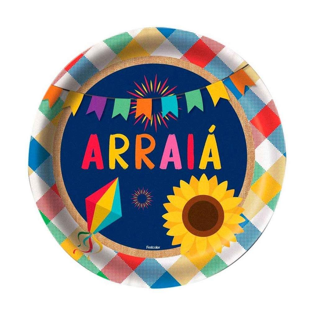 Pratinhos Juninos: Kit 8 Descartáveis para Festa!