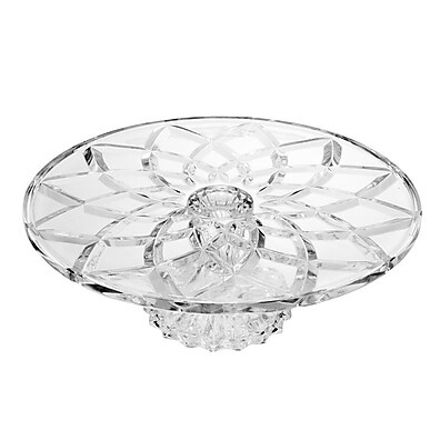 Prato Bolo com Pé Diamond Lyor: Elegância à Mesa!