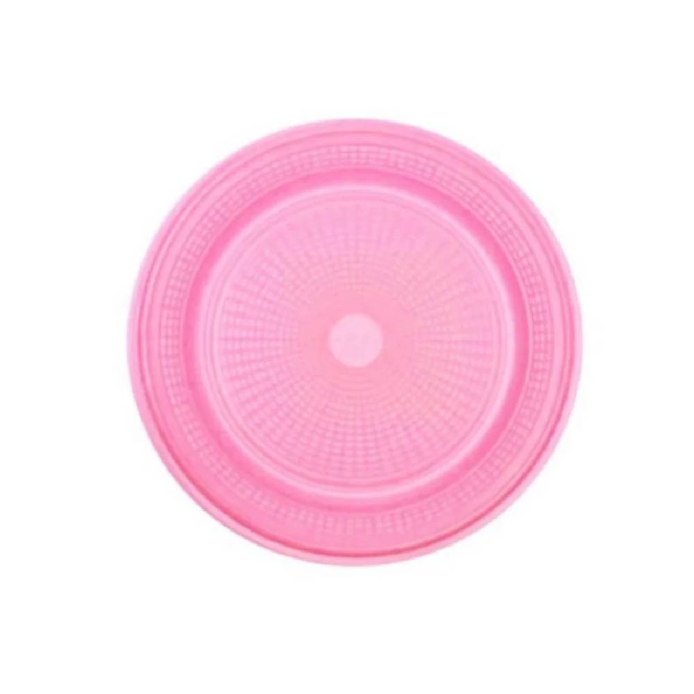 Prato Bolo Descartável Rosa: Festa Fácil!