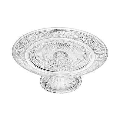 Prato de Bolo Angel: Elegância em Vidro!