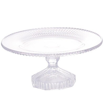 Prato de Bolo Renaissance: Elegância em Cristal