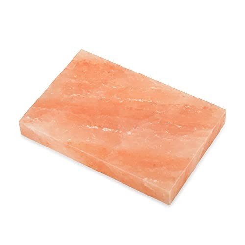 only fire Prato para cozinhar bloco de sal do Himalaia 30,5 x 20,3 cm x 3,8 cm para cozinhar, grelhar, cortar e servir
