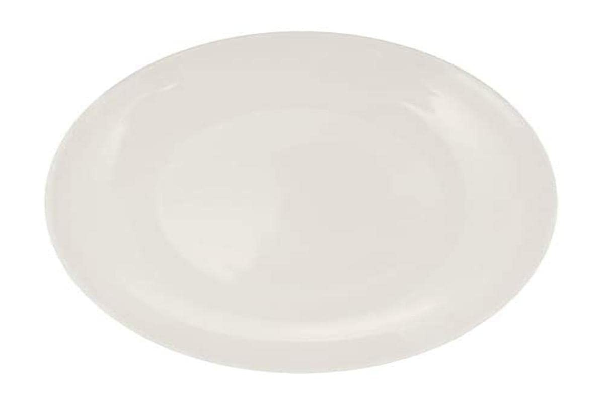 Tuut Prato de Refeição em Melamine 25cm Branco - Durável, Leve e Elegante