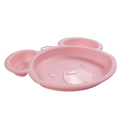Prato Infantil Ursa Rosa: Refeições Divertidas!