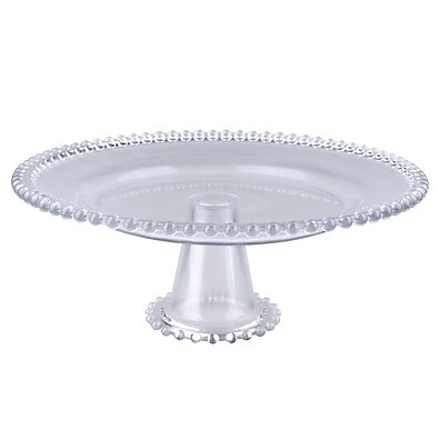 Prato p/ Bolo Vidro 30cm Petit Cazza – Elegância na Mesa