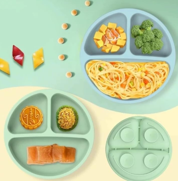 Kit 6 Peças Alimentação Bebê em Silicone Seguro - Prato, Copo, Tigela e Mais