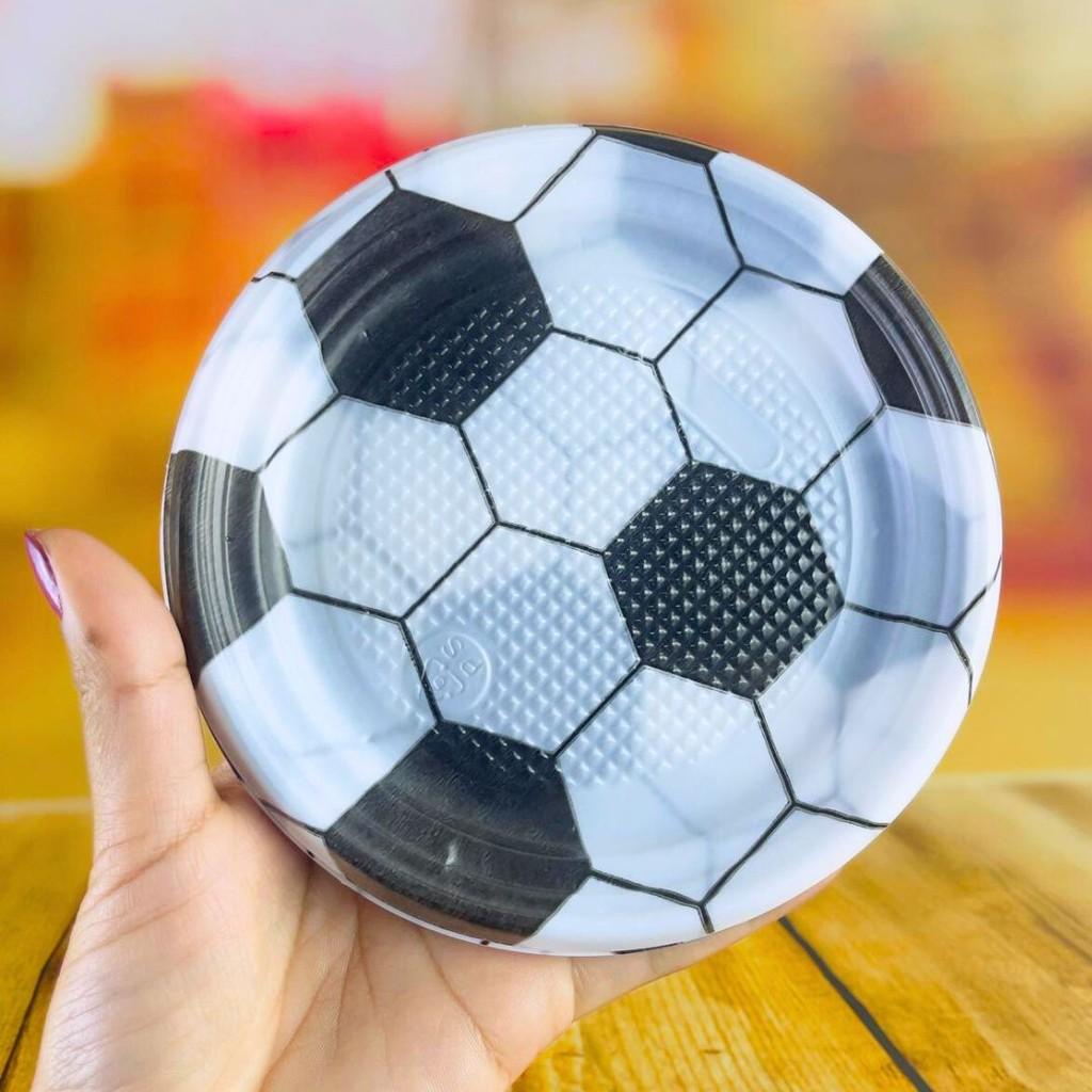 Pratos de Festa Futebol 15cm: Decore e Sirva!