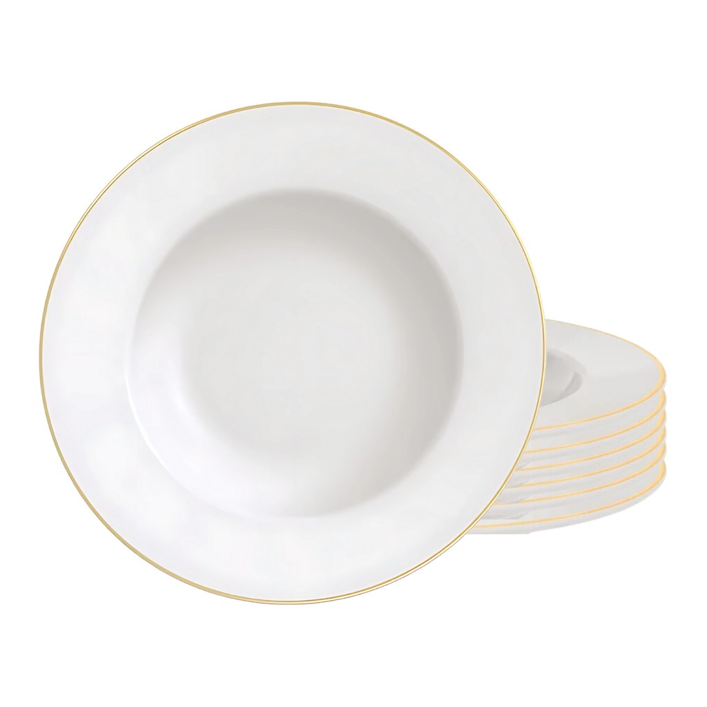 Pratos de Sobremesa Elisa: Elegância Dourada