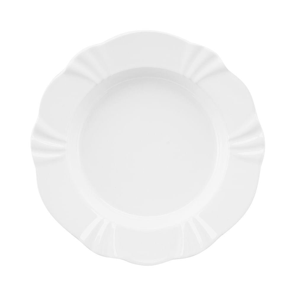 Pratos Fundos Soleil White: Elegância à Sua Mesa