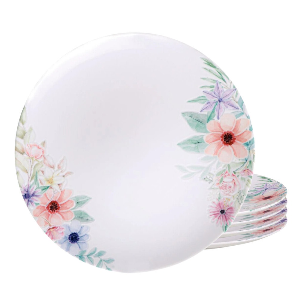 Pratos Rasos Floratta 28cm: Elegância em Porcelana
