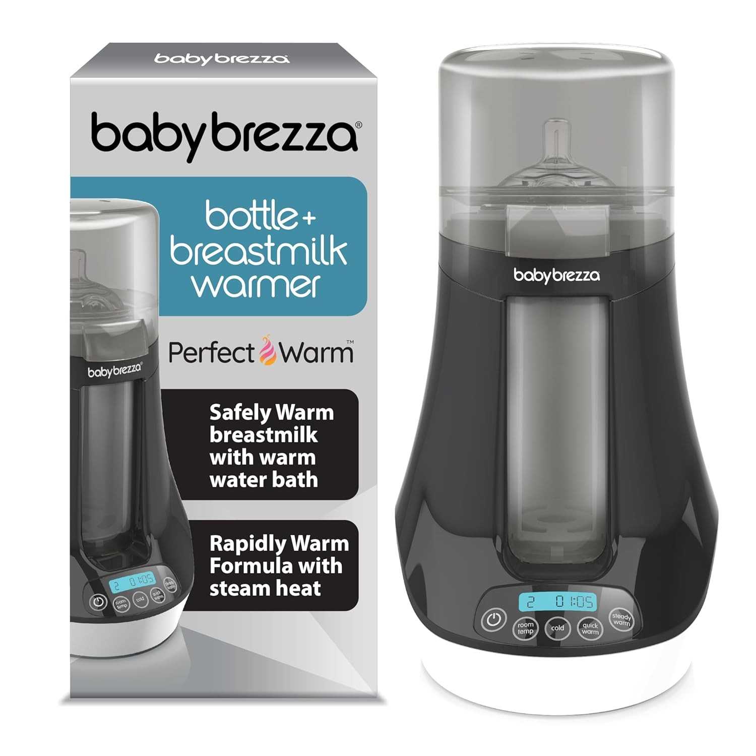 Baby Brezza Aquecedor Rápido de Mamadeira - Tecnologia de Precisão para Leite Materno e Fórmula