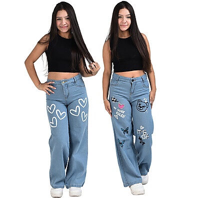 Pantalona Jeans Infantil: Kit 2 Premium 🦋