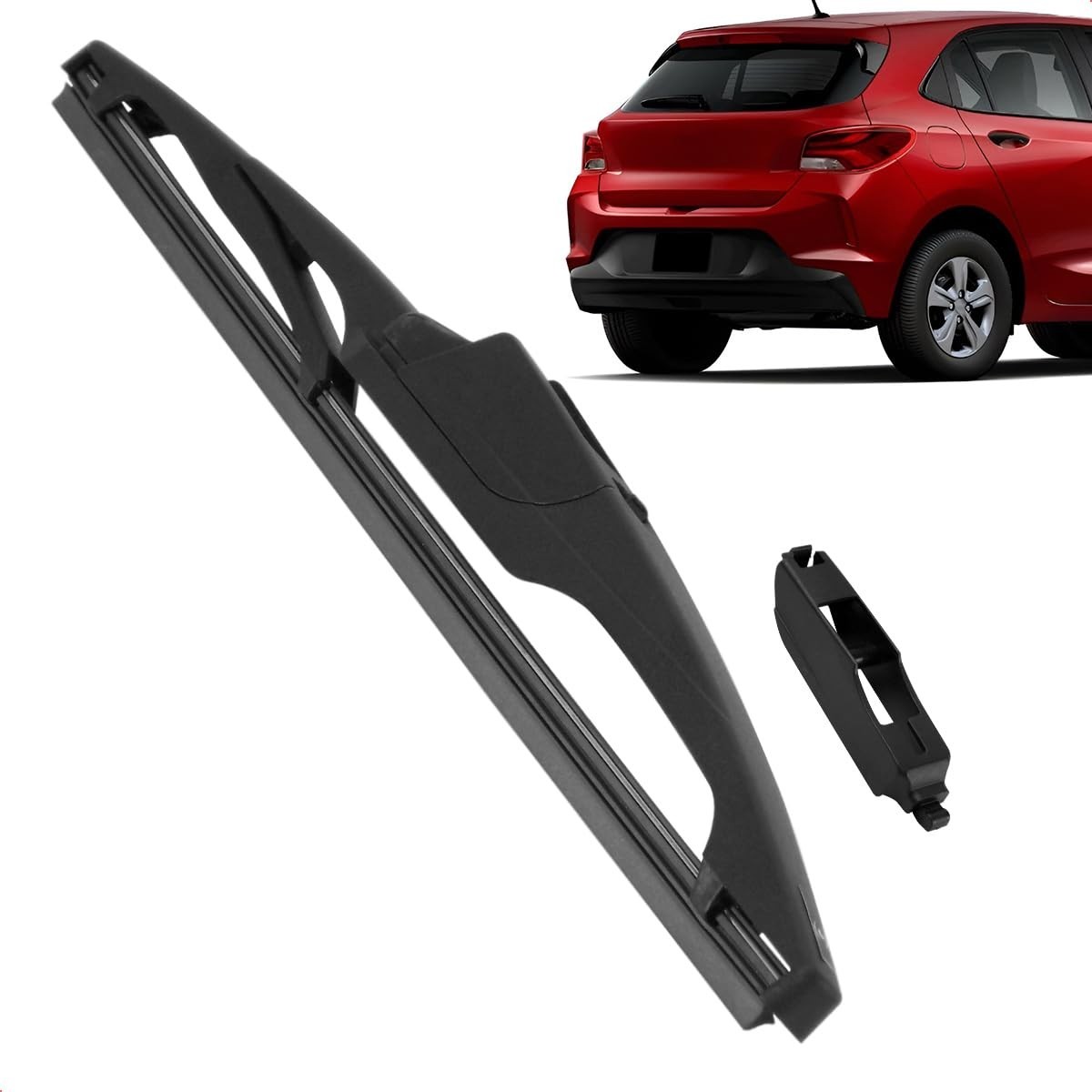 Palheta Limpadora Para-Brisa Traseiro Vigia Carenada 10" Onix 2020-2025 - Silicone Premium