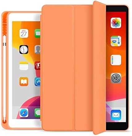 Capa iPad 7a, 8a e 9a Geração 10.2″ WB - Premium Slim Antichoque com Compart. para Pencil - Laranja