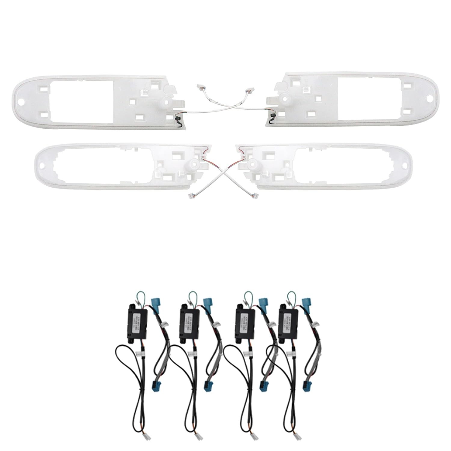 Kit Luz Ambiente 64 Cores para Mercedes Benz GLC X254 (2023-2025) - 4 Peças Premium