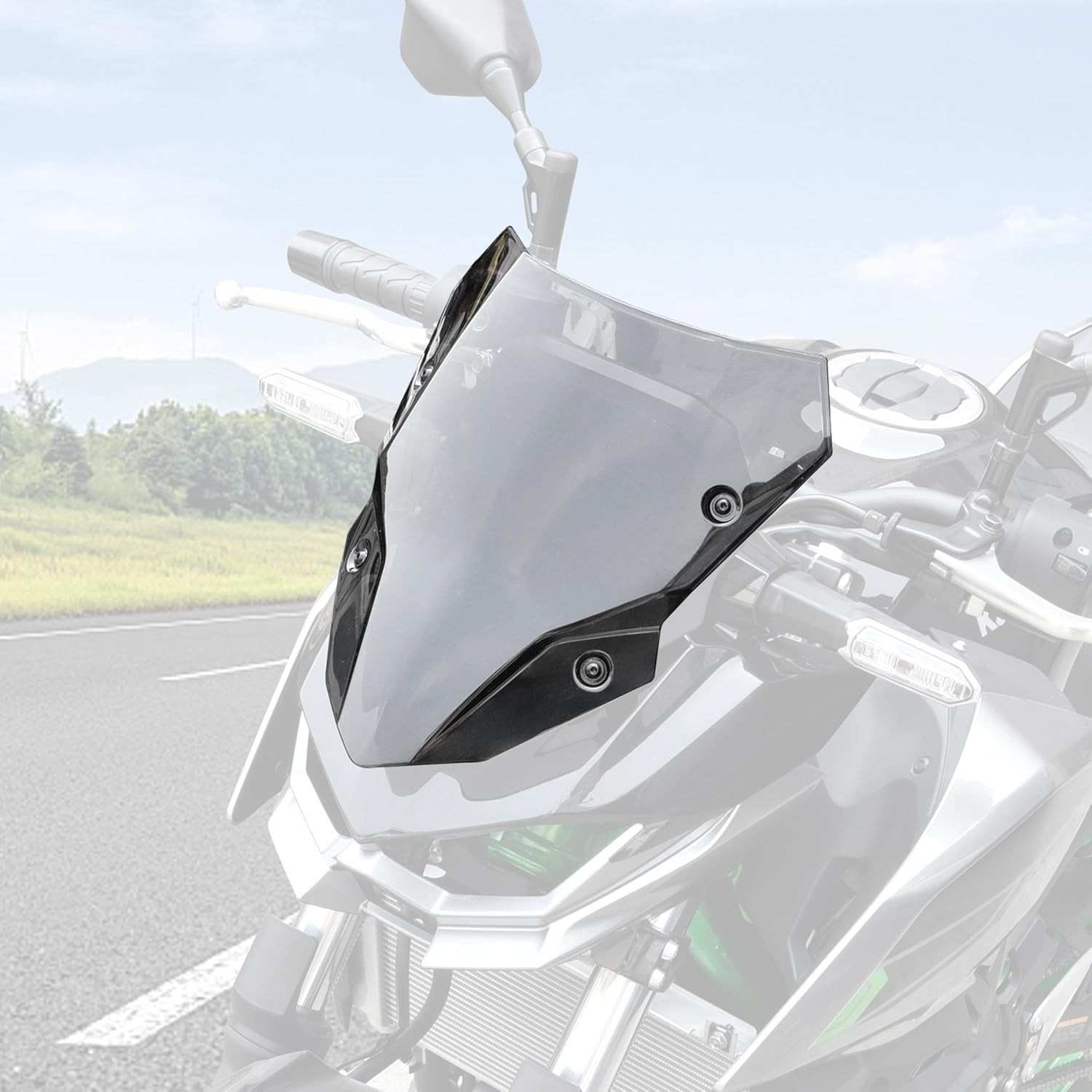 Para-brisa Escuro para Kawasaki Z500 ABS 2024-2025: Proteção e Estilo Premium