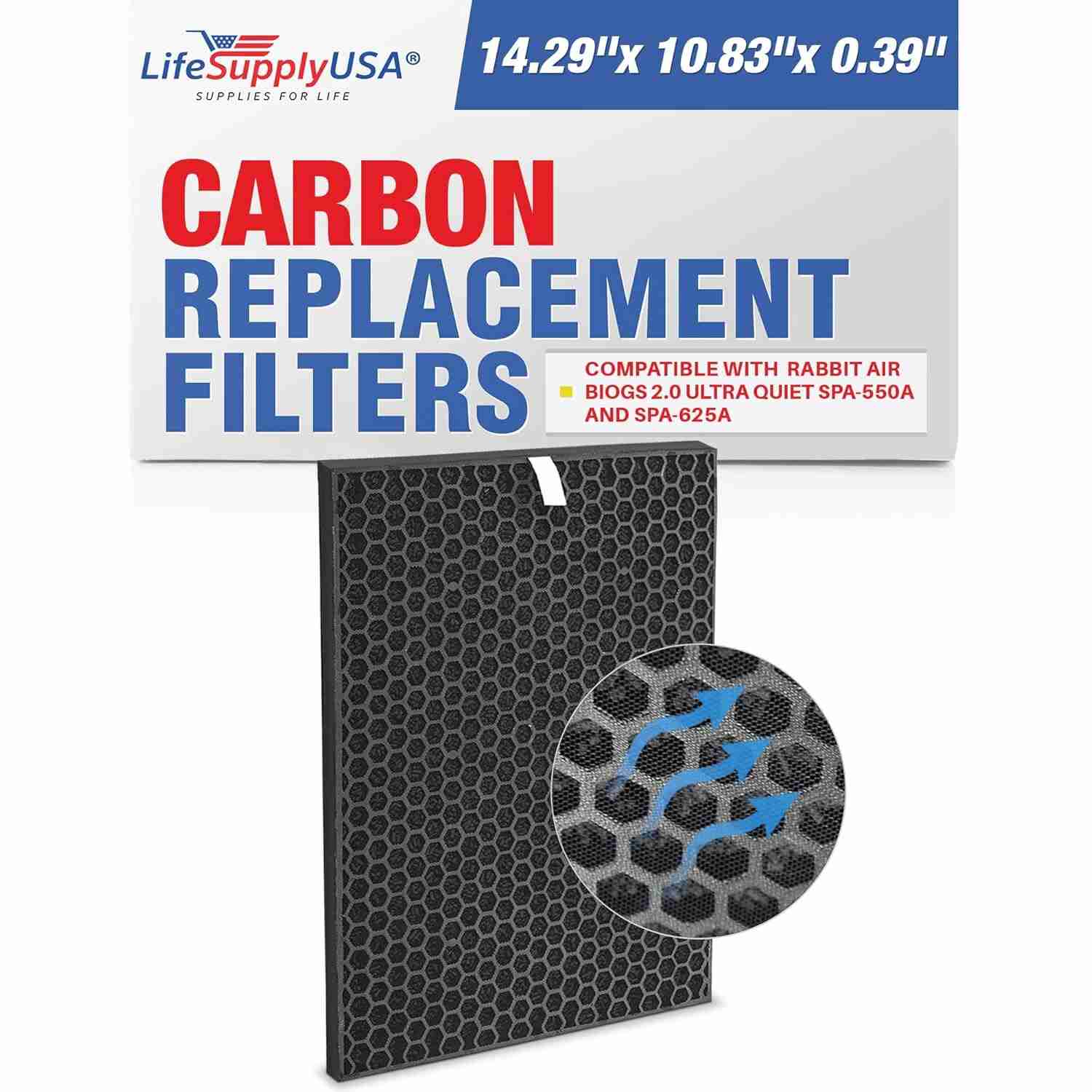 Filtro de Carvão Ativado Premium para RabbitAir BioGS 2.0 - Ar Mais Puro e Saudável