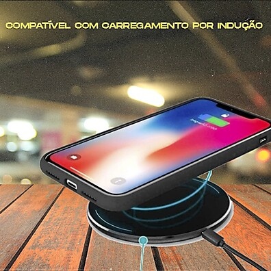iPhone 12/12 Pro: Capa Aveludada Premium 💎
