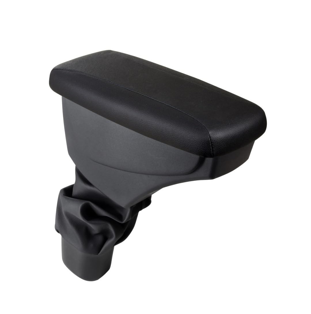 Apoio de Braço Premium Courvin Preto Sem Costura para Chevrolet Tracker (2012 em diante)