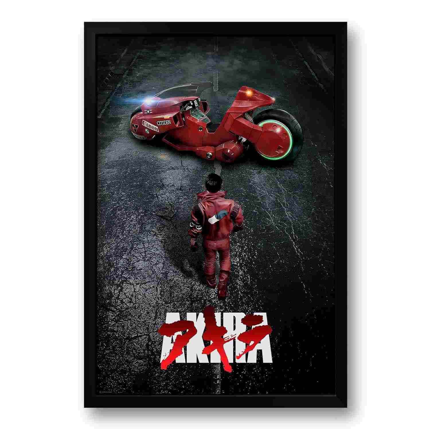Quadro com Moldura Akira Live Action 40x60cm - Impressão Premium em Vinil com Moldura Ecológica