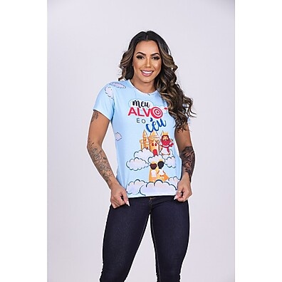 Camiseta Meu Alvo é o Céu: Conforto Premium