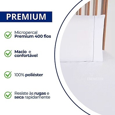 Lençol Casal 400 Fios: Conforto Premium ✨