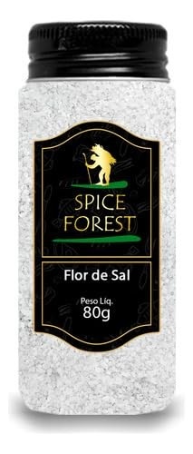 Flor de Sal - Sal Gourmet Linha Premium em Frasco de Vidro Spice Forest