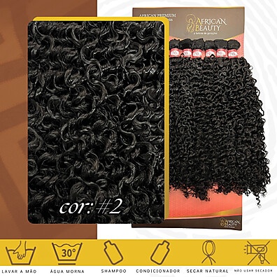 Cabelo Orgânico Cacheado 70cm – Toque Suave e Durabilidade Premium