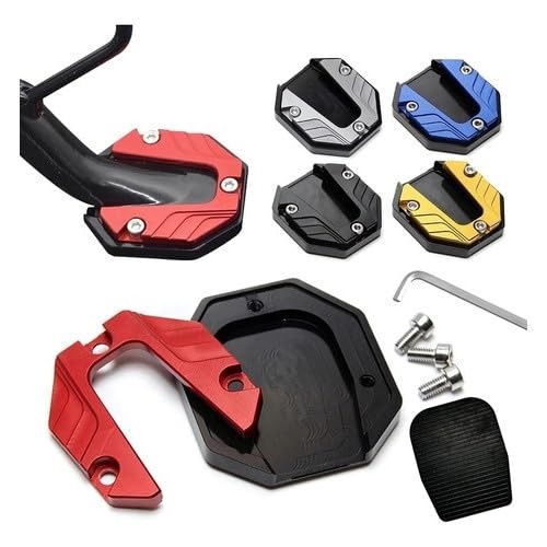 Capa Protetora Premium para Descanso Lateral de Moto em Alumínio (Preto) - Segurança e Estilo