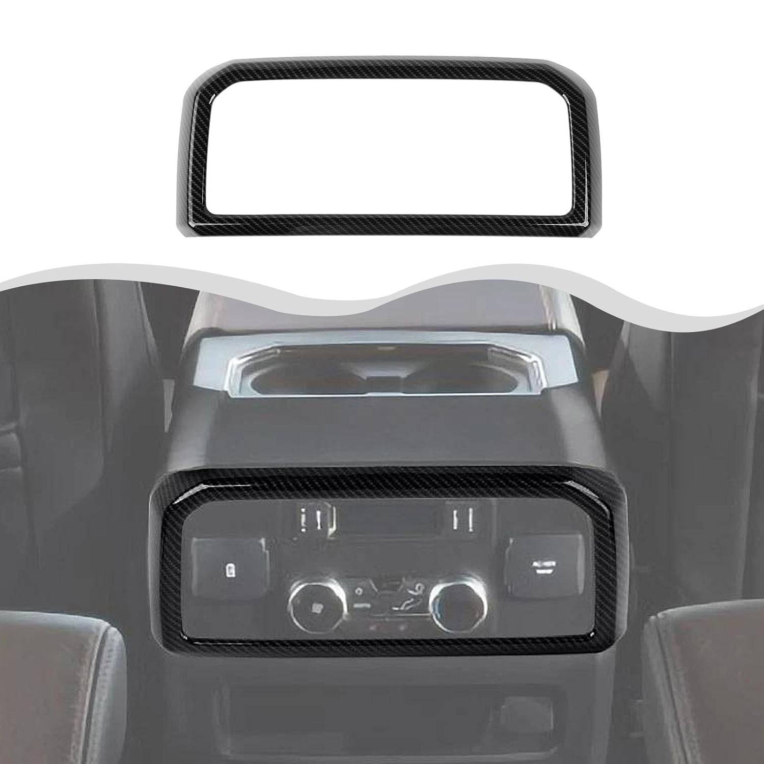 Decoração Painel Central 2ª Fileira Ford Expedition 2022-2024 ABS Premium