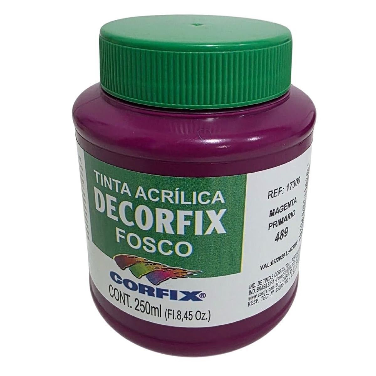 Corfix - Tinta Acrílica Fosca 250ml C/3 - Acabamento Premium para Pintura Profissional