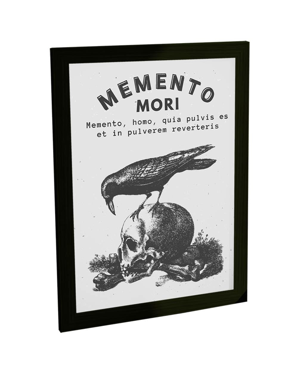 Quadro Decorativo A4 Memento Mori Estoicismo - Papel Fotográfico Premium