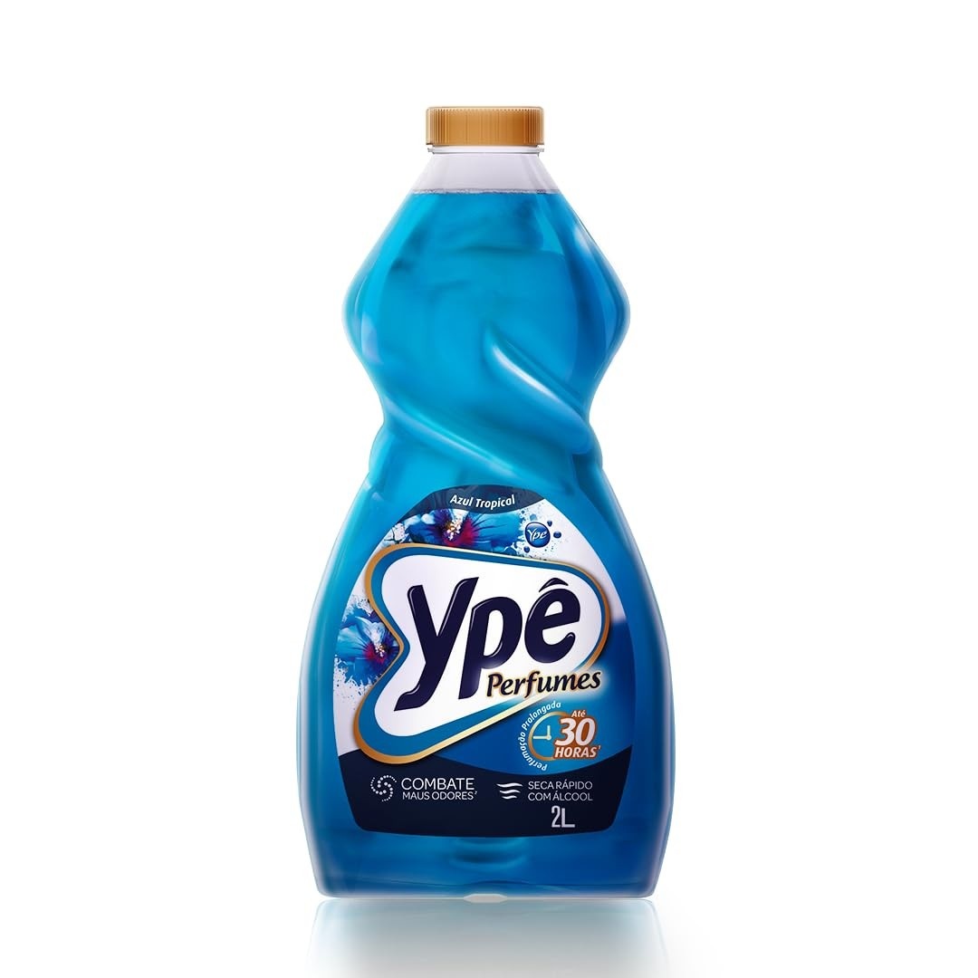 Ypê Limpador Perfumado Premium Azul Tropical 2L - Até 30 Horas de Frescor
