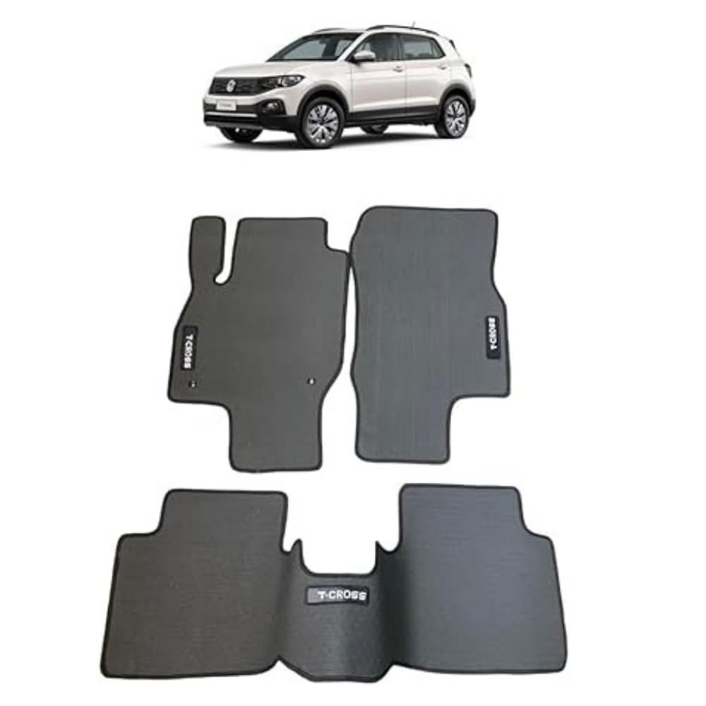 Kit Completo Tapete Borracha T-Cross: Proteção e Estilo Premium