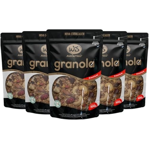 Kit 5 Granola Premium Ws Naturais 500g