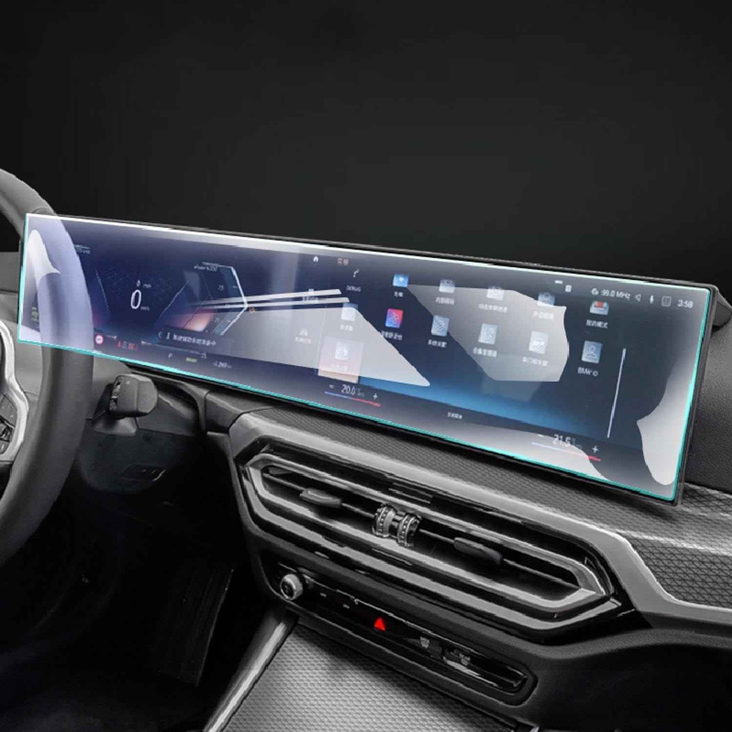 Proteção Premium para BMW i7 G70 (2022-2023): Película TPU PPF Transparente para Navegação GPS