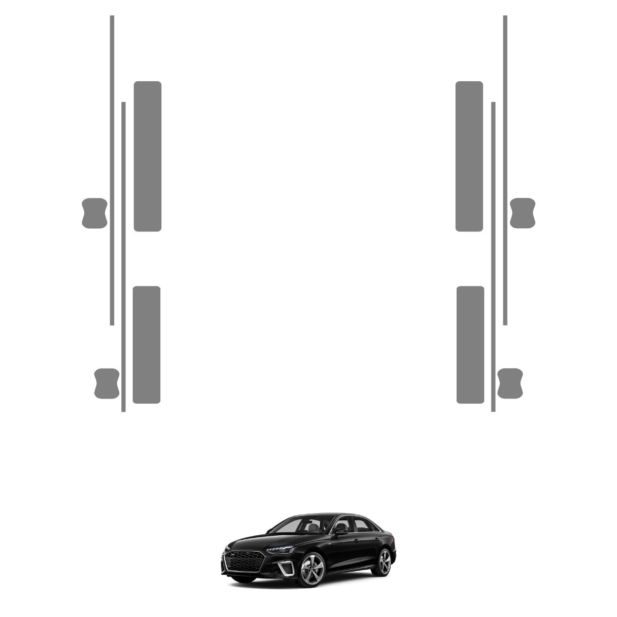 Película PPF Premium para Audi A4 Sedan Prestige: Proteção Essencial para Portas