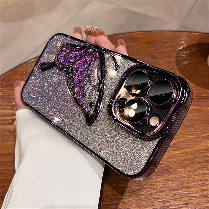 Capa iPhone 15 Pro Max Com Glitter e Proteção Premium