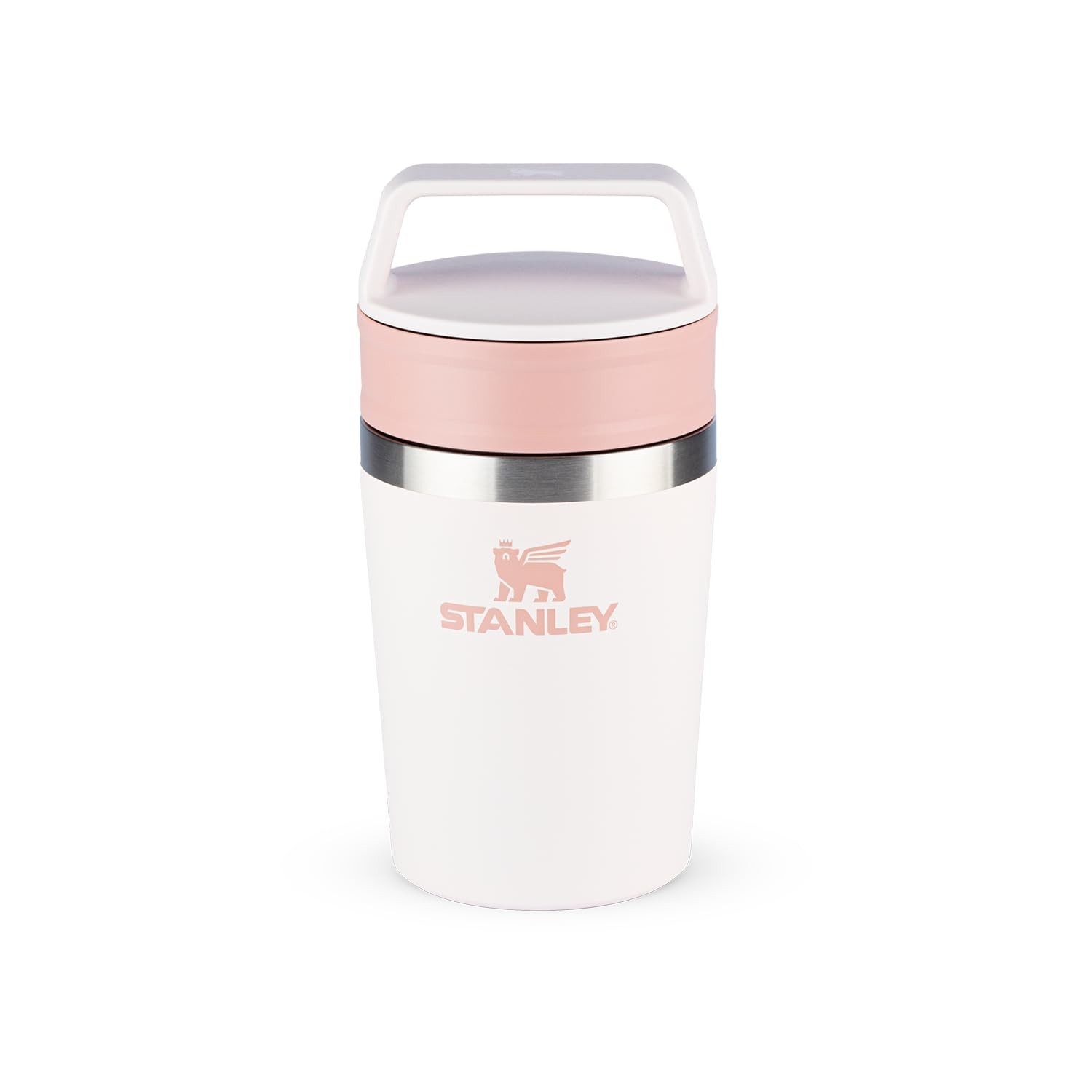 Stanley Copo Térmico Café Go 236ml Rose Quartz - Tampa Dupla e Isolamento Premium