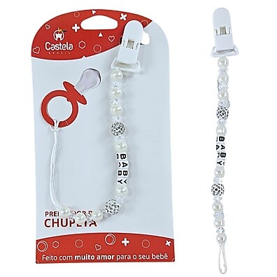 Prendedor de Chupeta Castela: Segurança e Estilo!