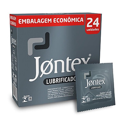 Preservativo Jontex Lubrificado – Segurança e Conforto em 24 Unidades