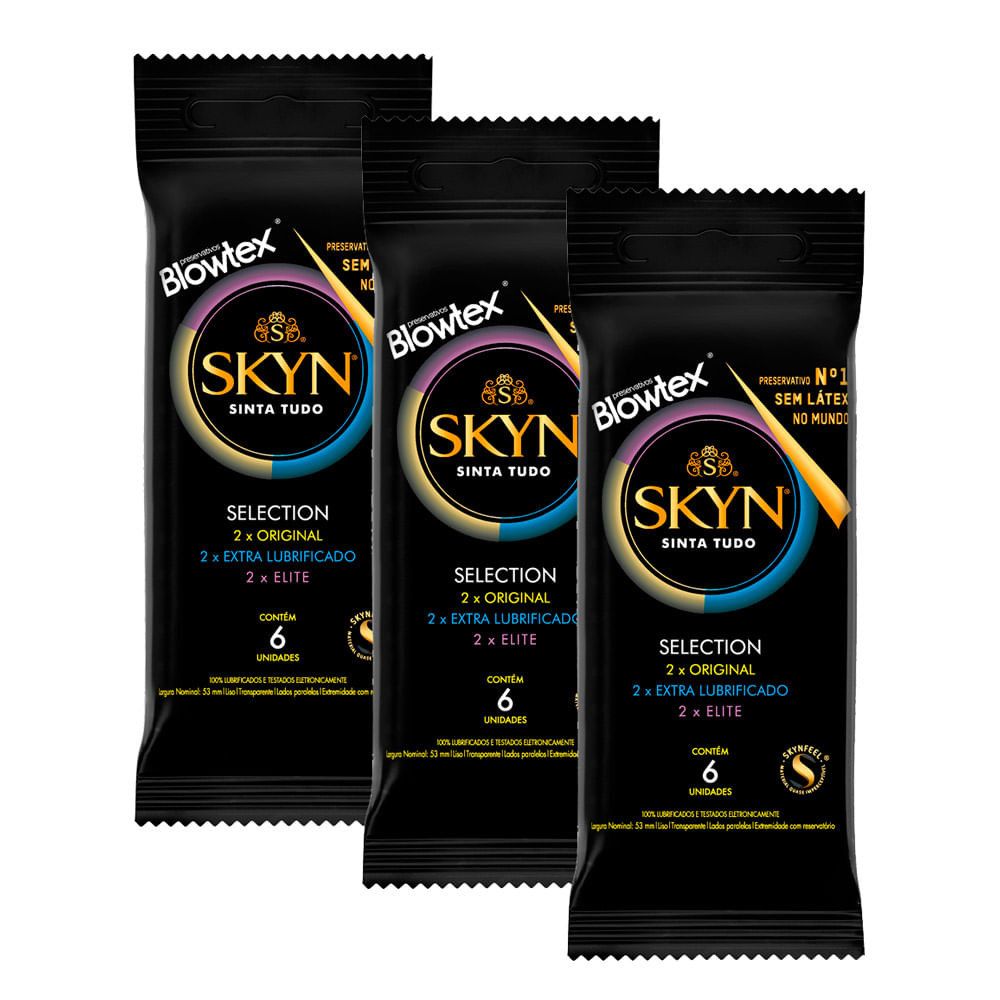 Preservativos Skyn Selection: Kit com 6 Unidades
