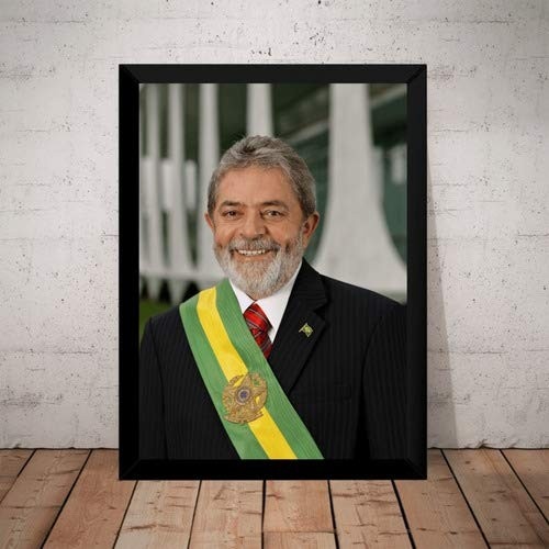 Fanarte Quadro Decorativo Lula Presidente Lula Livre! Fotográfico 42 x 29.7 cm - Arte Política Feita à Mão