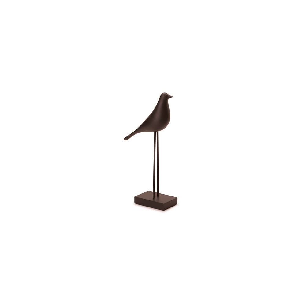 Escultura Pássaro em Poliresina Preta - Decoração Elegante e Sofisticada para Ambientes