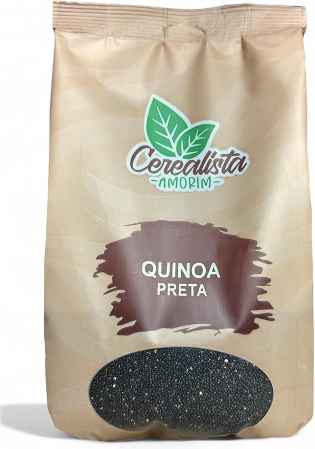 Quinoa Preta Em Grãos 1Kg Cerealista Amorim