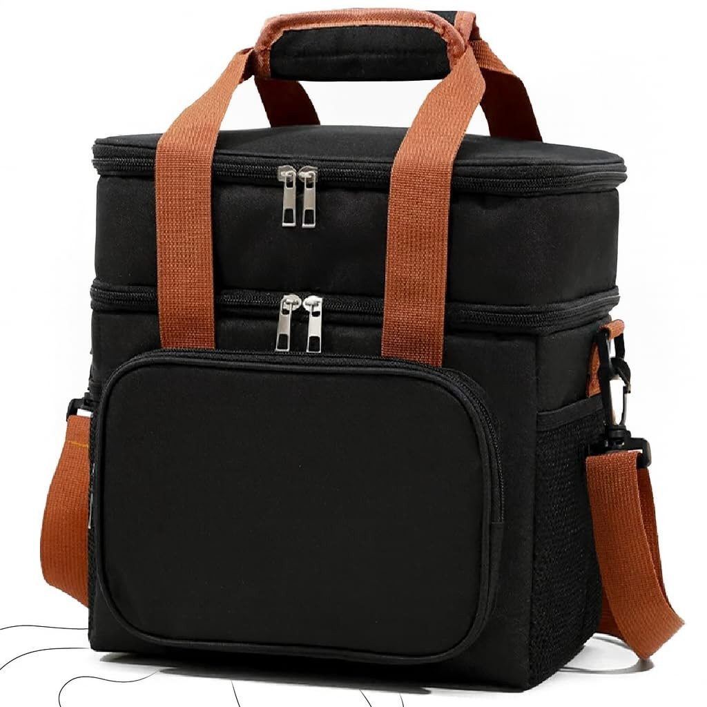 preta-lancheira-de-14l-ideal-ombro-com-termica-e-marmita-a-dobravel-alca-para-academia-bolsa-a