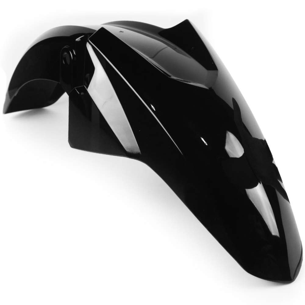 Paralama Dianteiro Moto Honda CG 150, 160 Titan e Fan (2014-2017) - Preto Brilhante