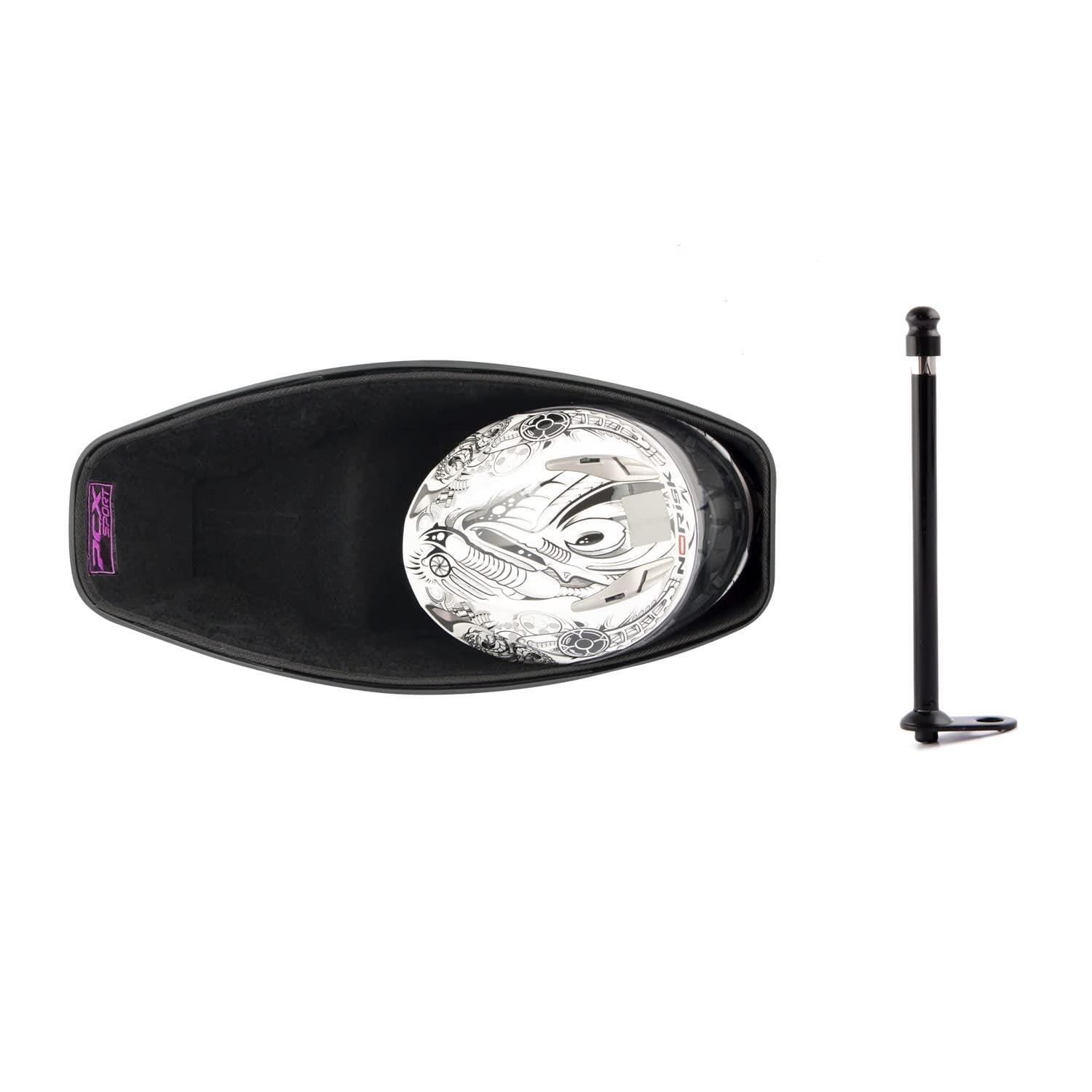Forração Baú Honda PCX Sport 19/20 Preto + Antena Rosa - Proteção e Estilo!